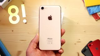 iPhone 8 Plus Unboxing amp First Look [upl. by Lirrad]