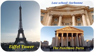 Pantheon Sorbonne Eiffel Tower Panthéon Paris [upl. by Annoynek]