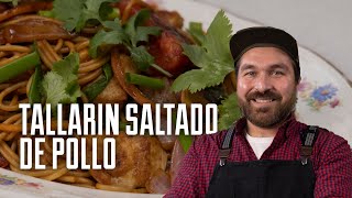 TE ENSEÑO A PREPARAR UN TALLARÍN SALTADO DE POLLO FACILITO [upl. by Xam]