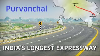 Purvanchal Expressway Indias Longest Expressway [upl. by Byrle200]