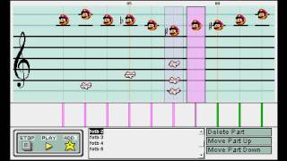 Flight Of The Bumblebee in Mario Paint Composer [upl. by Bonnes]