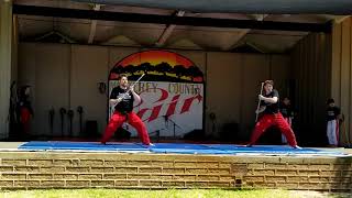 West Coast World Martial Arts Hollister Demo Team artichoke festival 2018 [upl. by Enelime]