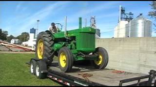 john deere R pony start 2 cylinder diesel cold start dual stacks [upl. by Nnylannej]