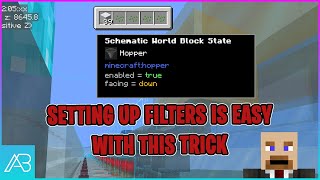 Minecraft Litematica Tip  What do I put in that hopper dropper dispenser [upl. by Materi]