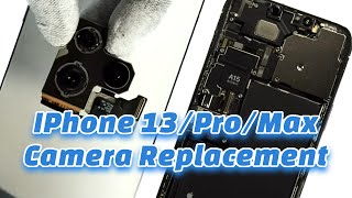 IPhone 13 Pro amp Max Camera Problem Replacement  How To Fix  No Picture Or Focus [upl. by Aihsenet]