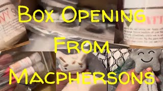 Box Opening From Macphersons and cute lovies [upl. by Schear]