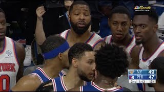 Marcus Morris Threw Down Joel Embiid They Both Got In Each Others Face [upl. by Hertz]