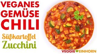 Gesundes leckeres VEGANES GEMÜSE CHILI  Einfaches veganes Rezept kochen  Vegan gesund essen [upl. by Nairrad]