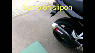 Bandit 1250 07 Exhaust  Scorpion slipon [upl. by Hsakaa999]