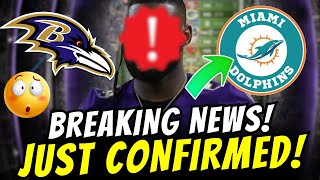 🚨🏈BOMB FORMER RAVENS STAR SIGNS WITH DOLPHINS BIG CONTROVERSY BALTIMORE RAVENS NEWS [upl. by Airres]