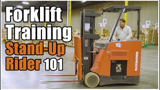 How to Operate a Forklift  StandUp Rider Training [upl. by Arun]