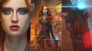 How to create Black Widow in Photoshop  Tutorial [upl. by Shena564]