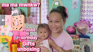 Princess a birthday ao mama mwnkw Unboxing Birthday Gifts [upl. by Sorel]