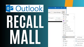 How to recall mail in outlook [upl. by Gellman]