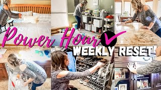 POWER HOUR CLEANING  WEEKLY RESET  EXTREME CLEANING MOTIVATION ONE HOUR SPEED CLEAN [upl. by Zeret]