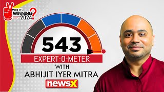 Whos Winning 2024  The ExpertOMeter  Abhijit Iyer Mitra  NewsX [upl. by Meelas]