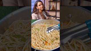 Tripti Dimri’s Favourite Cheat meal Hakka Noodles Recipe 🍜 🍜shorts [upl. by Bopp987]