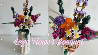 Lego flower bouquet ♡ unboxing  building process [upl. by Audun912]