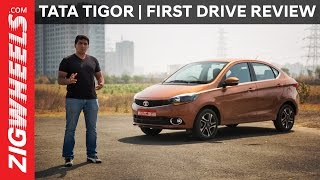 Tata Tigor  First Drive Review  ZigWheelscom [upl. by Victorie]