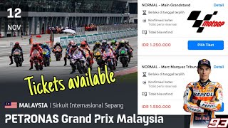 Cara Beli Tiket MotoGP Petronas Malaysia 2023  Sirkuit Sepang Malaysia [upl. by Liam]