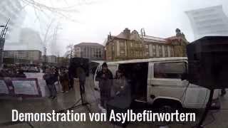 Asylpolitik Zwei Demos in Chemnitz  800 Menschen auf der Straße [upl. by Uzzi]