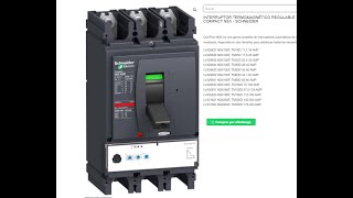 Prueba de interruptor Termomagnetico Regulable Compact NS 160 a 400 A [upl. by Muhcan]