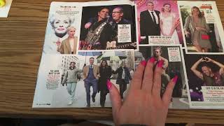 ASMR Soft Spoken People Magazine Reading and Flip Through Oscar Edition 2022 [upl. by Atnaloj]