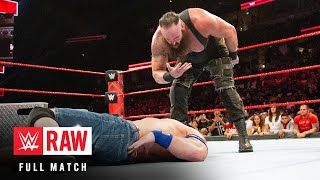 FULL MATCH John Cena vs Braun Strowman Raw September 11 2017 [upl. by Llewon]