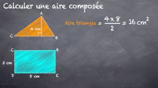 Calculer une aire composée 5eme [upl. by Munster955]