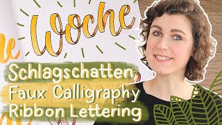 Handlettering lernen  3 einfache Effekte für dein Lettering [upl. by Leibman]