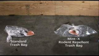 MintX Rodent Repellent Trash Bags Demonstration [upl. by Latisha200]