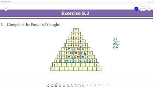 Class 7 TN Maths Term II 5 INFORMATION PROCESSING Exercise 52 1 Complete Pascal’s Triangle [upl. by Clementia]