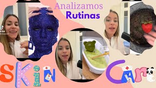 analizamos rutinas de skincare  dermatóloga reacciona [upl. by Mialliw]