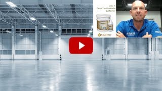 CoverShield U140 Customer Testimonial  Eric T Warehouse Concrete Sealer Project [upl. by Young]