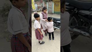 School jate time jarur mood kharab hota hai Eska masti bachpan school SwastiBairagi [upl. by Lydnek]