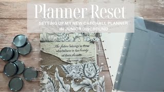 July Planner Reset  Returning to a Junior Discbound  Catchall Planner [upl. by Anelagna]