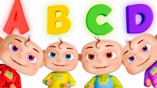 Five Little Babies Opening Surprise Eggs  ABC For Children  Phonics Song By Zool Babies [upl. by Blockus580]