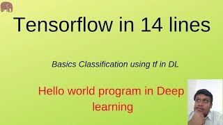 Tensorflow hello word program what is flatten dense dropout Deep learning tutorial [upl. by Enaffit]