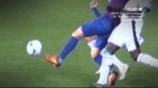 David Villa Broke His leg FC Barcelona Guaje By xInspectorGadgetx  HD [upl. by Oigaib]