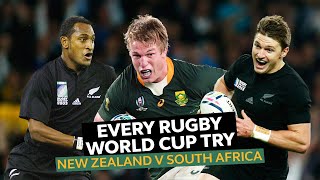 Every Rugby World Cup try from New Zealand v South Africa [upl. by Leeda]