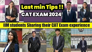 CAT Exam24 Last min tips from IIM students  catexam iim tips examtips iimranchi [upl. by Silyhp]