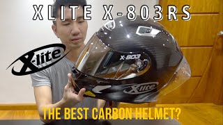 Xlite X803 Rs Ultra Carbon Silver Edition Silver Best Carbon Helmet [upl. by Rehteh]