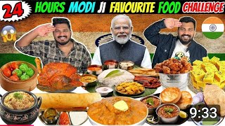 WE ATE INDIAN🇮🇳PRIME MINISTER NARENDAR MODI JI FAVOURITE 😍 FOOD For 24 hours CHALLENGE [upl. by Anitsirk548]