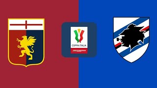 Genoa  Sampdoria Coppa Italia 2425 secondo turno [upl. by Irtak]