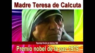 Madre Teresa de calcuta Reportaje después del Premio nobel hablado en español [upl. by Rye919]