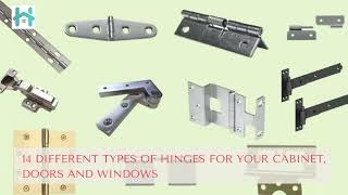 14 types of door hinges for windows and cabinets [upl. by Wildee]