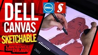 Dell Canvas 27quot Artists drawing review in Sketchable [upl. by Aiehtela]