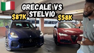 Maserati Grecale VS Alfa Romeo Stelvio🇮🇹 Is The Masi Worth 30K MORE Than The Alfa [upl. by Ailgna]