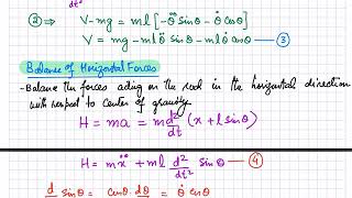 14 Inverter Pendulum Model  Differential Equations [upl. by Namus]