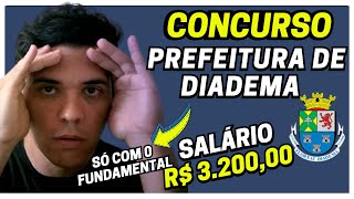 CONCURSO DA PREFEITURA DE DIADEMA 2024 AGENTE COMUNITÁRIO DE SAÚDE [upl. by Koerner567]